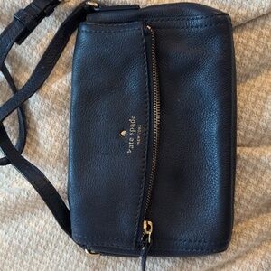 Kate Spade pebbled leather purse, blue